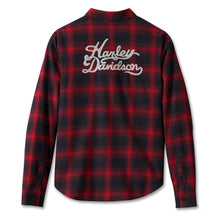 96280-24vw Harley WOMEN&#39;S OLD AMERICAN RETRO LONG SLEEVE FLANNEL SHIRT - YD PLAID - CHILI PEPPER