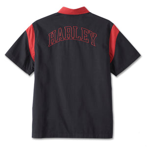 96863-23vm Harley 96863-23VM MEN&#39;S HOMETOWN SHIRT - BLACK BEAUTY