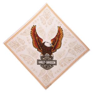 97829-23vw Harley 97829-23VW CLASSIC EAGLE BANDANA - CLOUD DANCER