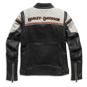 98008-21vw Harley JACKET-TRIPLE VENTLEATHERBLA 98008-21vw