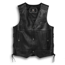 98024-18vm Harley VEST-GMIC TRADITION II LTHR BL 98024-18vm